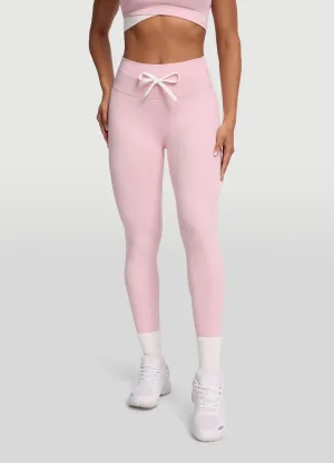 Sleek Drawstring Leggings Breathable knit