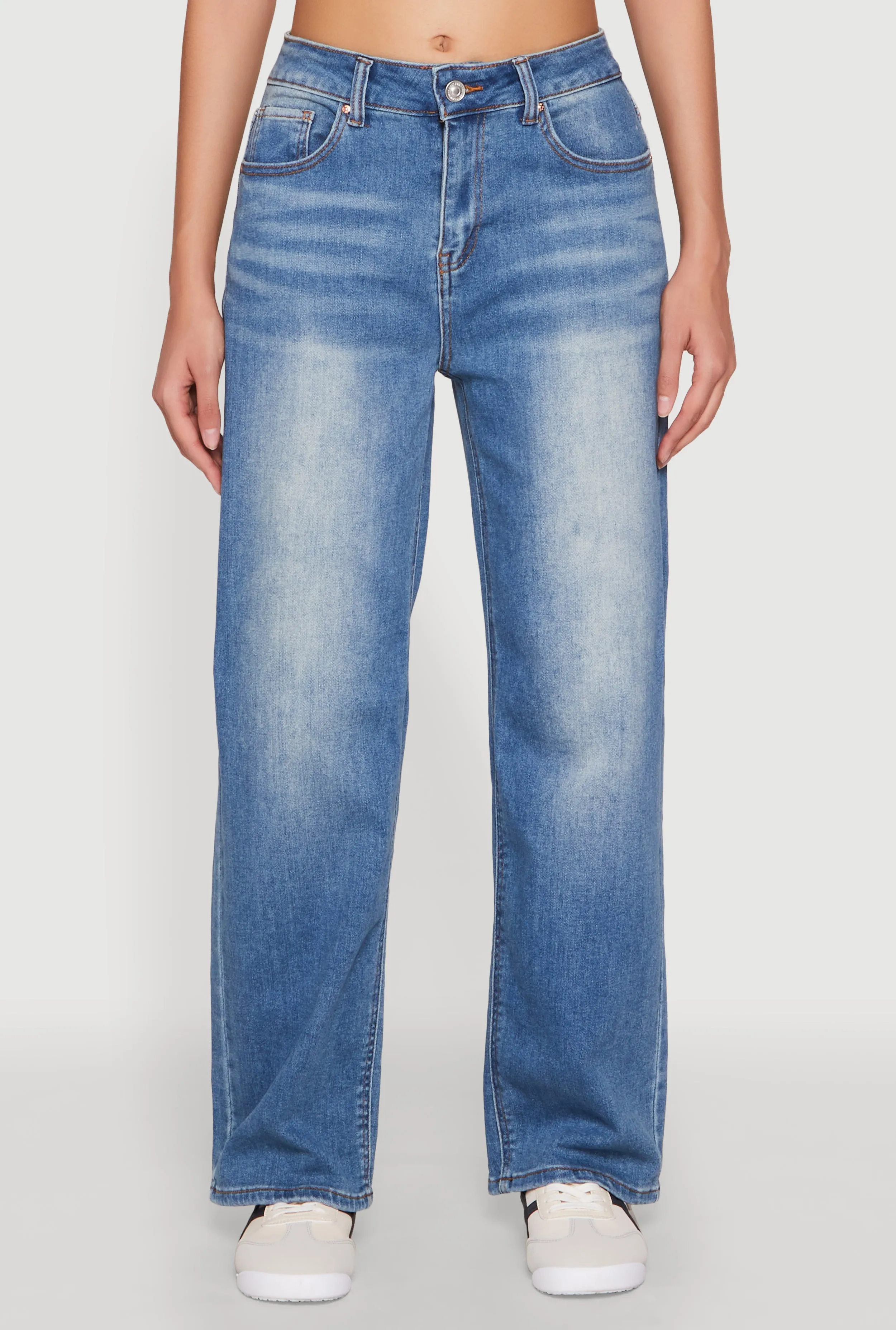 WAX Vintage Wash Straight Leg Jeans Sunny Vibes Weekend Style Traveler Gear