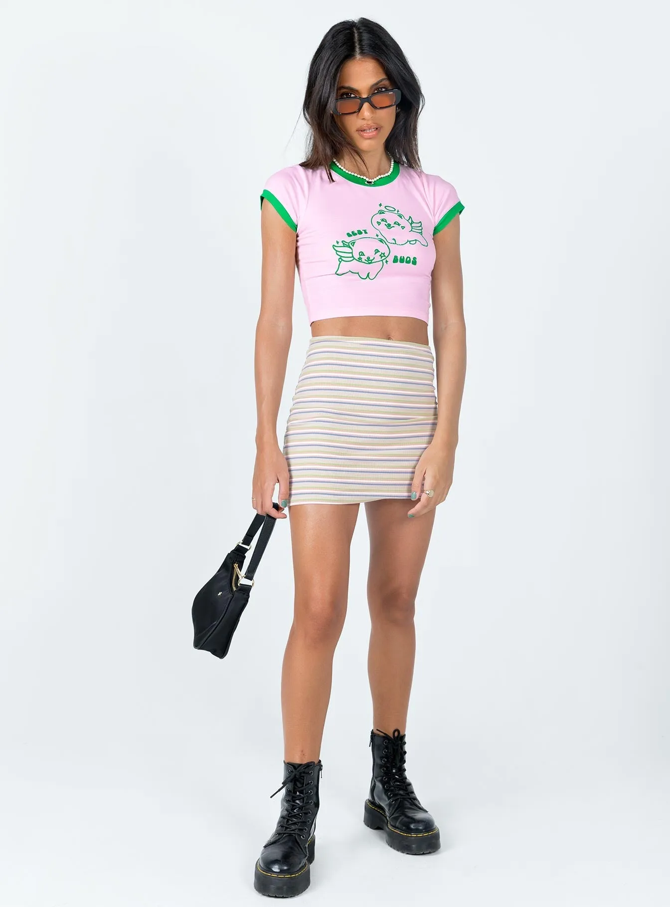 Everyday Look Soft Finish Rona Mini Skirt Beige