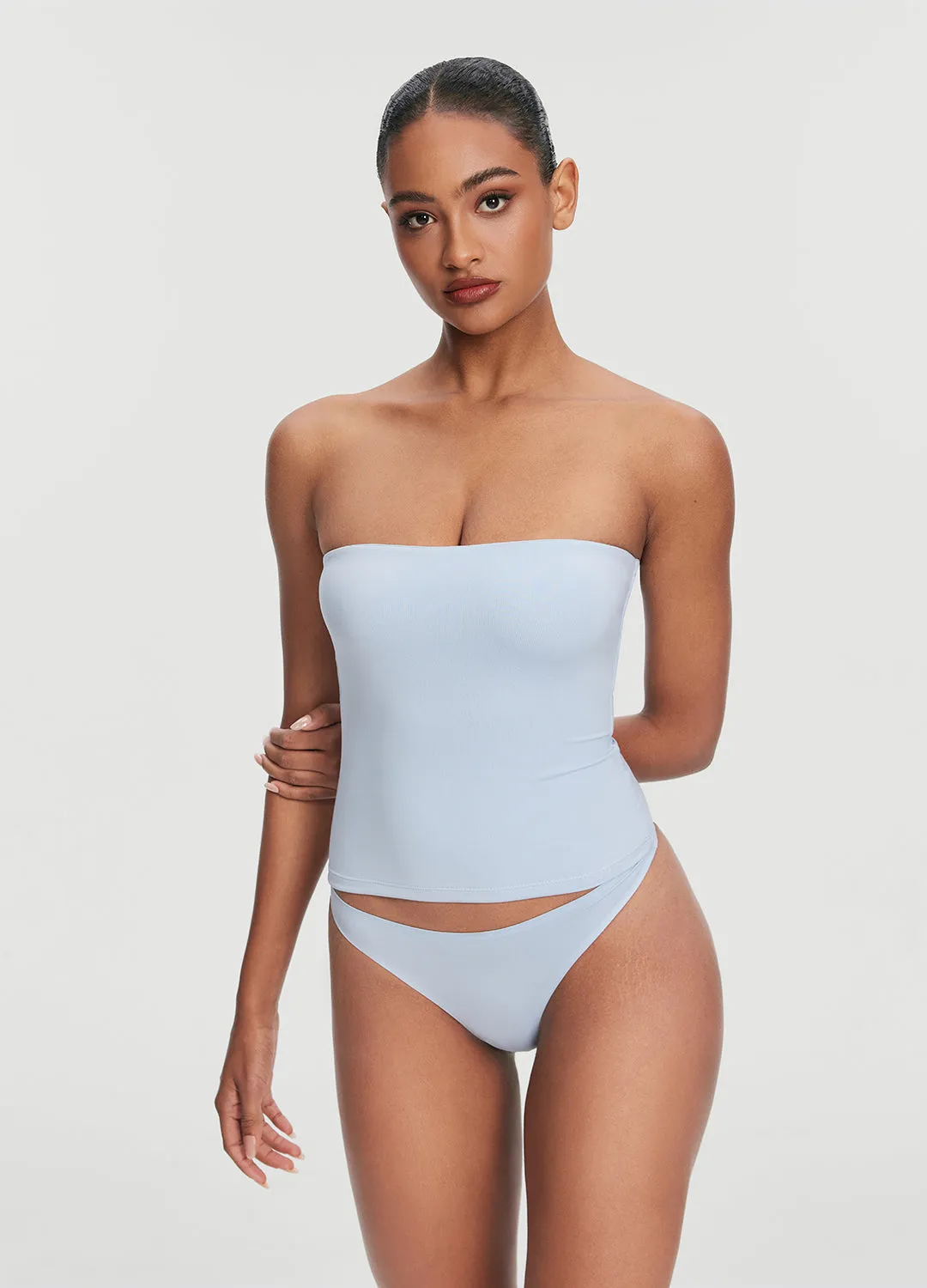 BoxyCrop Seamless Full-Length Tube Top