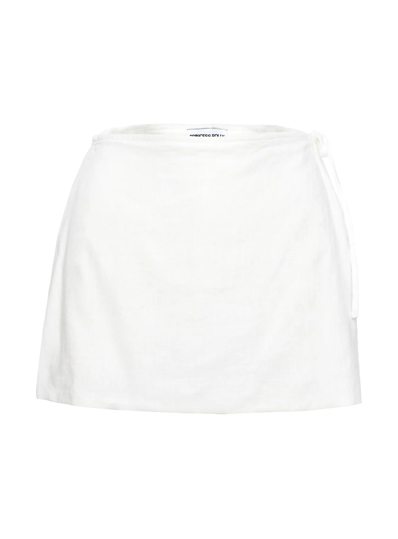 Soft Palette Gulliver Tie Side Mini Skort White Petite