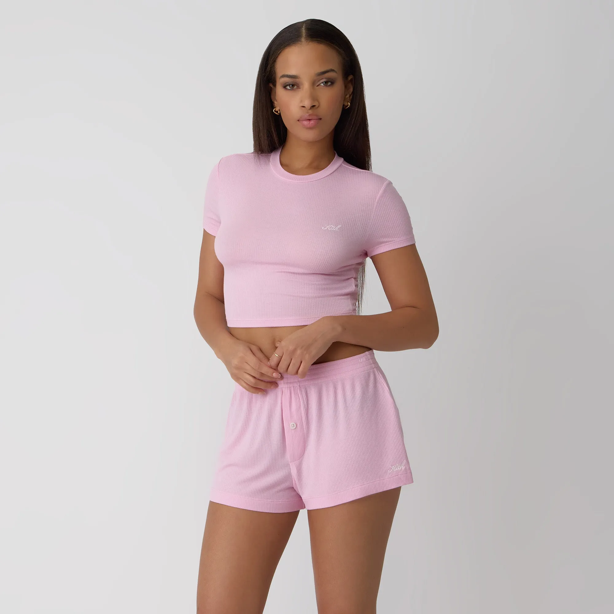 Everyday Ready Kith Women Modal Rib Nilah Shorty - Poppet