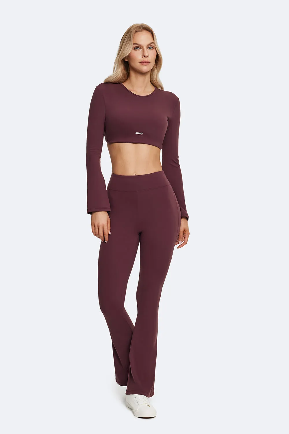 Body Shaping Postpartum Fit Soft Touch For Men High-Waisted Flared Leggings