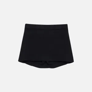 Frankies Bikinis Marialla Knit Skort - Black Neat Look Comfort Wear