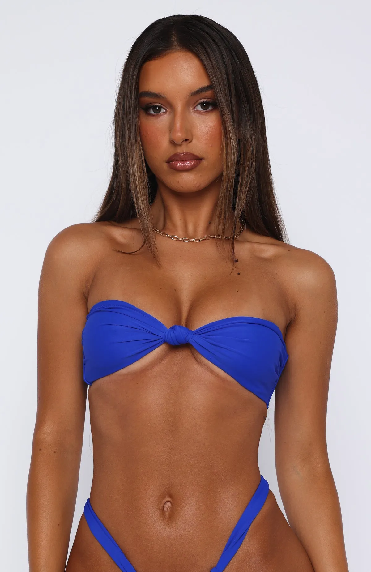 Elite Core LowBulkFabric Ocean Baby Bikini Top Cobalt