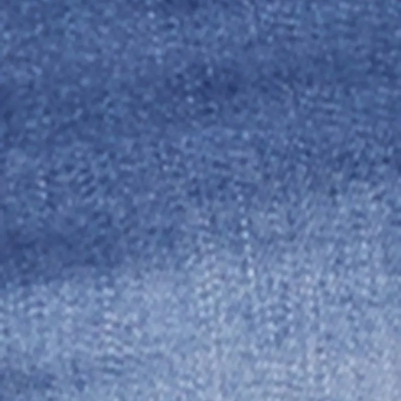 Premium Cotton Blend WAX Whiskered Rolled Cuff Skinny Jeans