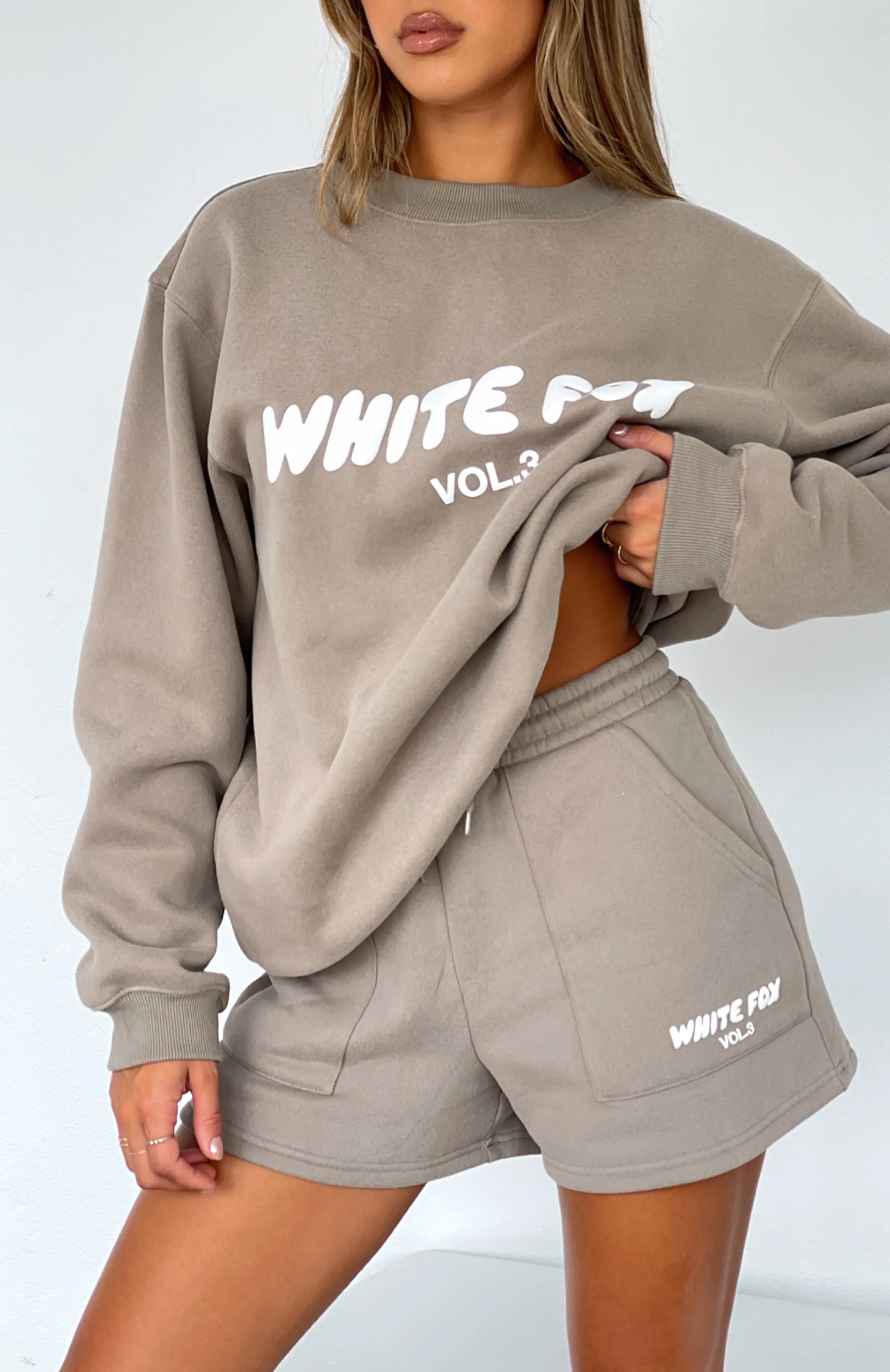 Offstage Lounge Shorts Fawn Cotton Blend Daily Casual