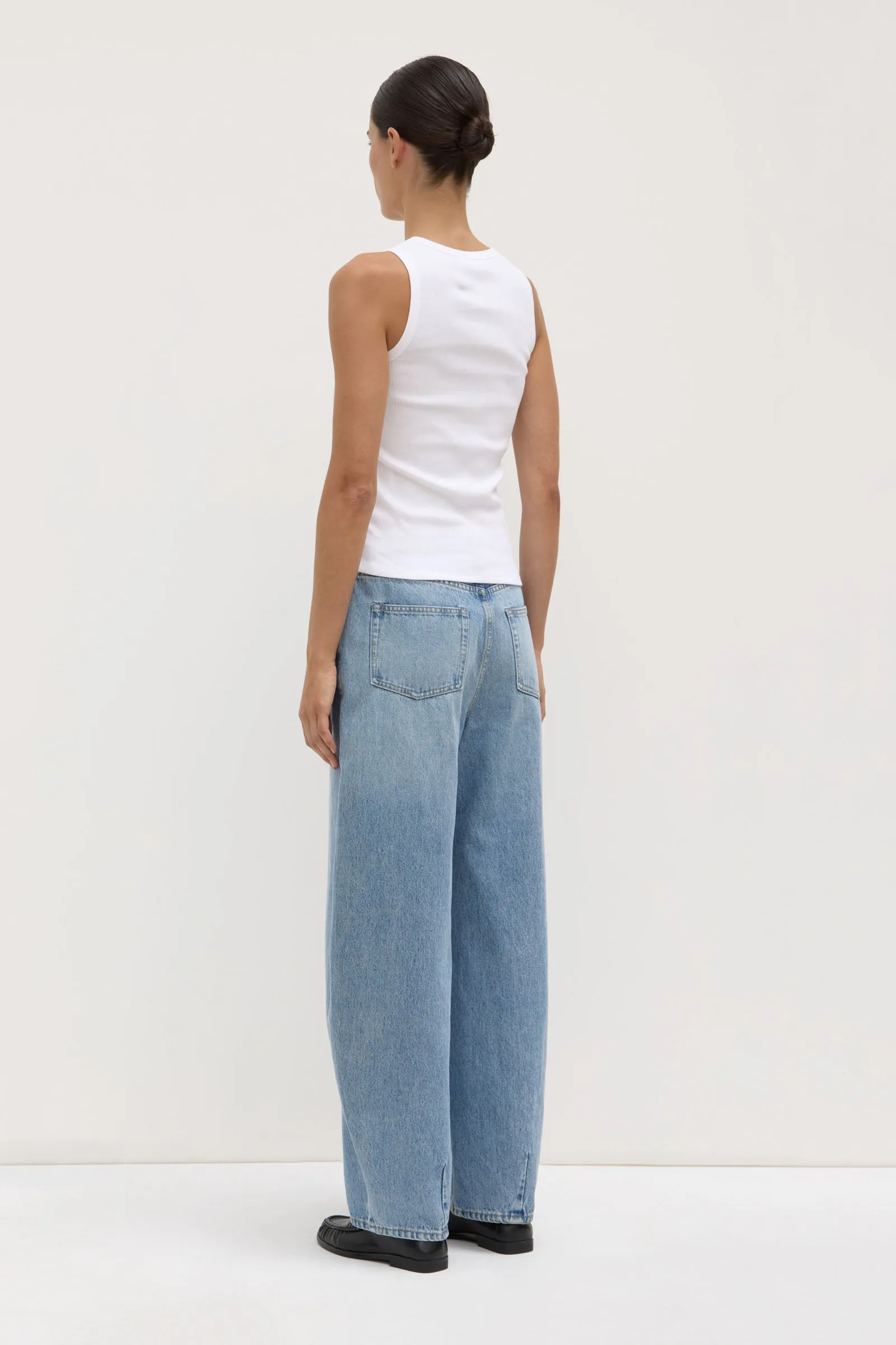 SlipResistantWaistband Mediterranean Air Nika Rib Tank