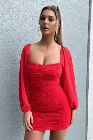 Martini Dress - Red Vibrant Soft Touch